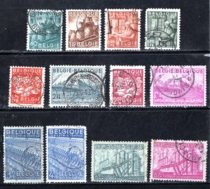 Belgium #374-385 VF,  Used,  CV $6.55   ....   0580346