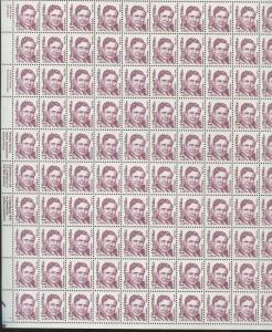 Full Sheet of 100 Statesman Wendell Willkie US Stamps #2192a Brookman Price $575