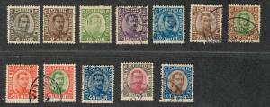 Iceland Sc#113-22, 124-26, U/H/F-VF, Partial Set, CV. $146.10