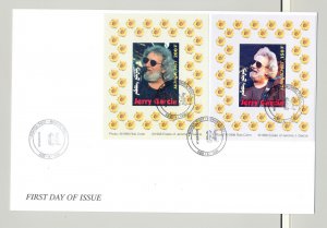 Mongolia #2327, 2328, 2329a-i Jerry Garcia, Music 11v S/S on 6 FDC