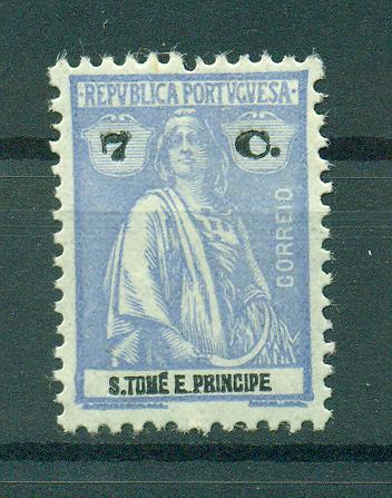 St, Thomas & Prince Islands sc# 208 (2) mh cat value $.25