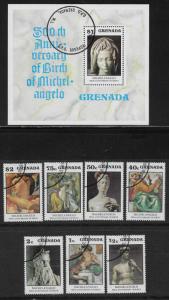 GRENADA SC# 676-83  FVF/CTO 1975