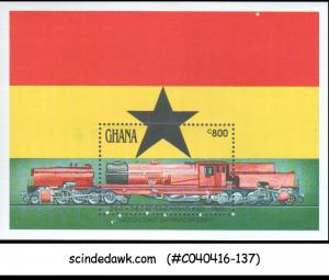 GHANA - GOLD COAST (GHANA) RAILWAY - MINIATURE SHEET MINT NH