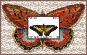 HAITI SHEET CINDERELLA IMPERF BUTTERFLIES INSECTS