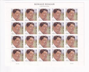 U.S.: Sc #4494, Ronald Reagan Forever Stamps, Sheet of 20, MNH