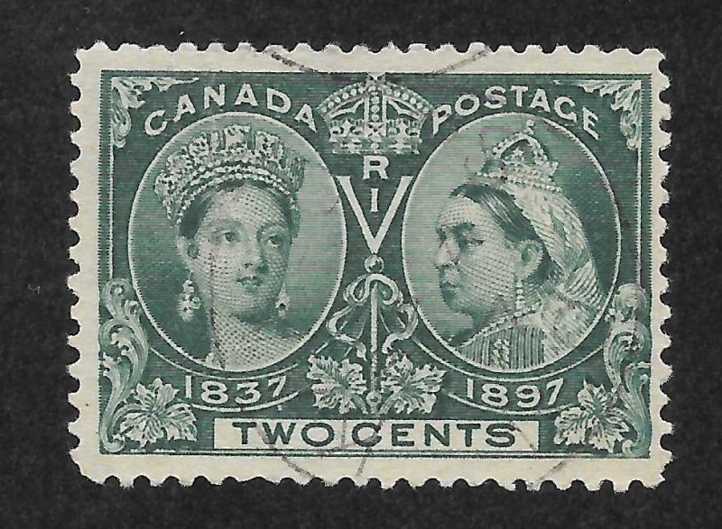 Canada Scott 52 Used LH - 1897 2c Queen Victoria Issue - SCV $15.00