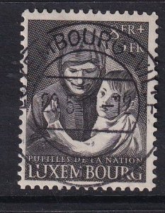 Luxembourg   #B160  used 1950  child welfare .  Wards of the Nation  8fr