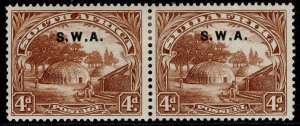 SOUTH WEST AFRICA GV SG62, 4d brown, M MINT. Cat £12.