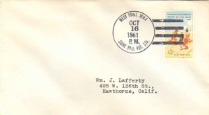 United States Iowa Saint Paul Rur. Sta. West Point 1961 4f-bar  DPO  Philatelic.