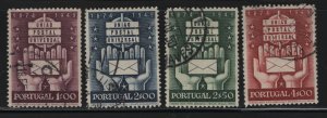 PORTUGAL, 713-716, SET(4), USED, 1949, SYMBOLS OF THE UPU