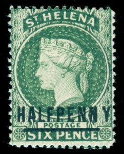 MOMEN: ST HELENA SG #35a 1885 N & Y SPACED MINT OG H LOT #60404