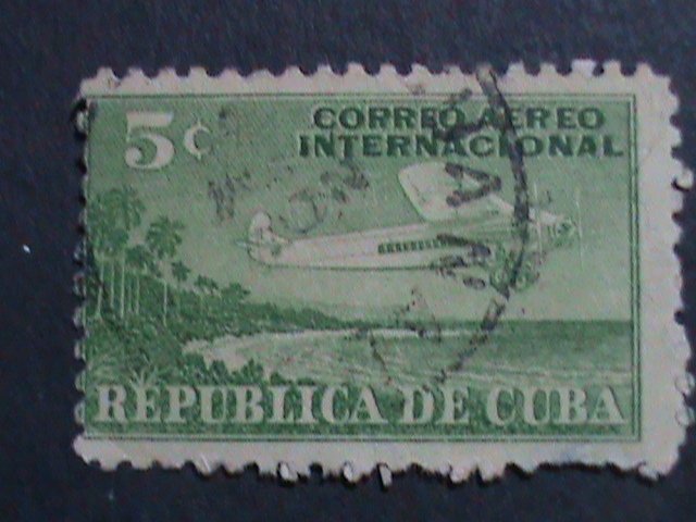 ​CUBA-AIRMAIL 1931  11 VERY OLD CUBA AIRMAIL USED-STAMP-VF  ALMOST 91 YEARS