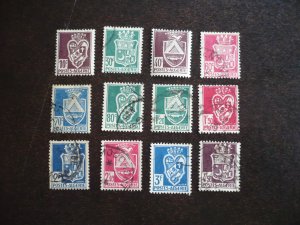 Stamps - Algeria - Scott# 147-158 - Used Set of 12 Stamps