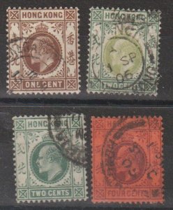 Hong Kong SC 86, 87, 88, 89 Used.