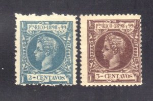 PUERTO RICO SCOTT #140, 141 MNH 2,3c   1898