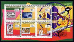 Guinea - Conakry 2009 Stamp on Stamp - Scouts perf sheetl...