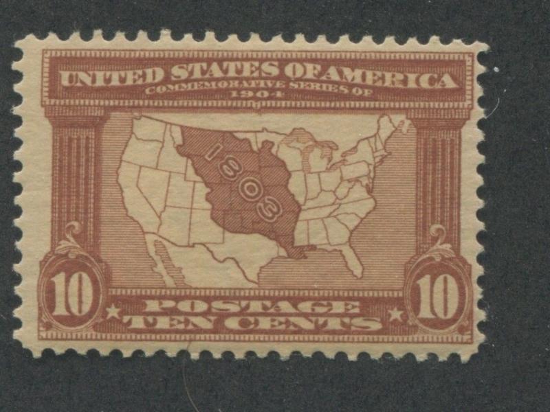 1904 US Stamps #327 10c Mint Hinged F/VF OG Louisiana Purchase Exposition Issue