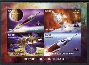 Chad 2009 APOLLO Nasa Orion Space Mission Sheet Imperforated Mint (NH)