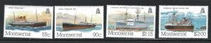 Montserrat  mnh SC  539 - 542