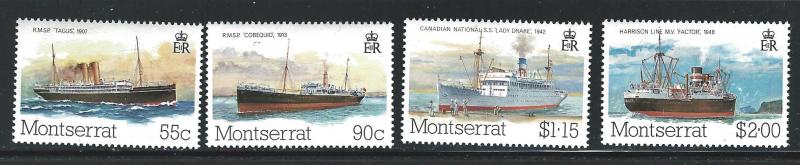 Montserrat  mnh SC  539 - 542