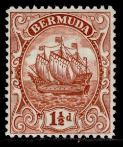 BERMUDA GV SG79b, 1½d red-brown, M MINT. Cat £10.