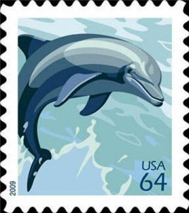 2009 64c Wildlife, Dolphin Scott 4388 Mint F/VF NH