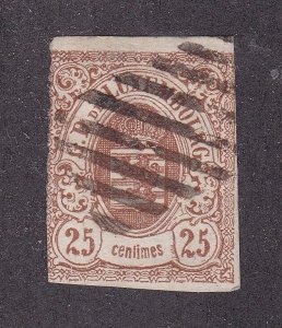 *KAPPYSSTAMPS S5149 LUXEMBOURG SCOTT #9 BROWN USED FINE CATALOG = $350
