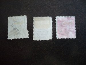 Stamps - Victoria - Scott# 74-76 - Used Part Set of 3 Stamps