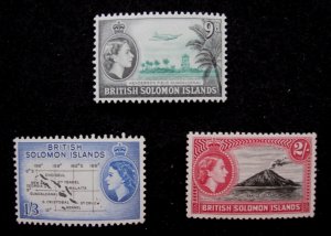 SOLOMON ISLANDS - SCOTT# 98,100-101 - MNH - CAT VAL $23.50