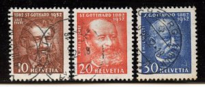 Switzerland # 216-18, Used.