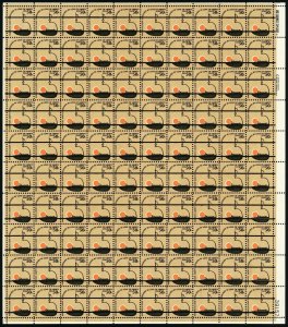 1608, Pre Cancel VF Sheet of One Hundred Stamps - Mint NH - Stuart Katz