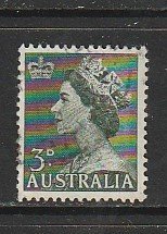 1953 Australia - Sc 257 - used VF - single - QE II