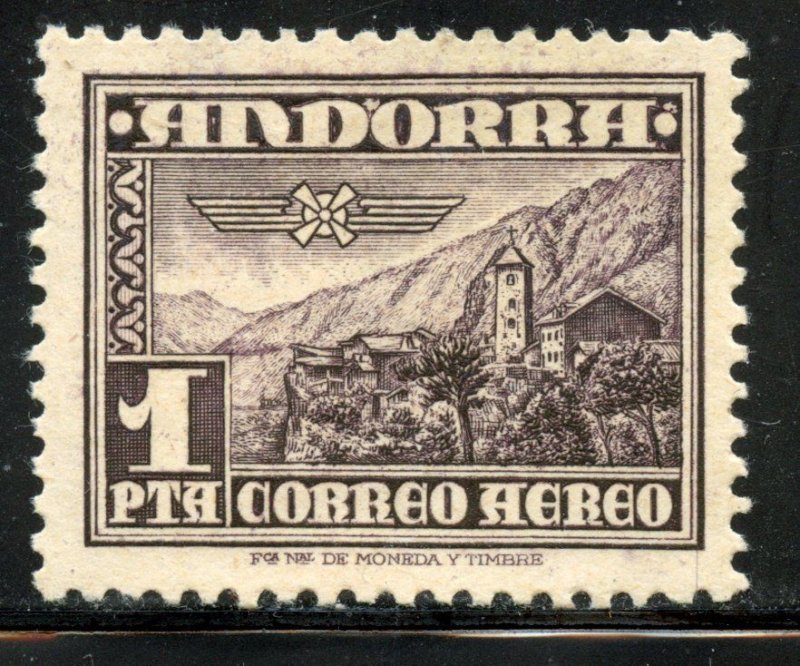 Andorra Spanish  # C1, Mint Hinge Remain.