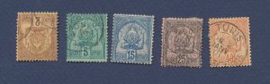 TUNISIA - Scott 2-6 - - used set of five