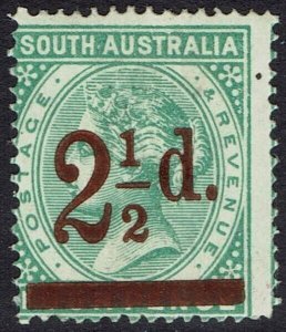 SOUTH AUSTRALIA 1891 QV 2½D ON 4D PERF 15