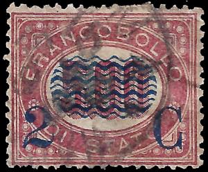Italy 1877 Sc 43 u vg