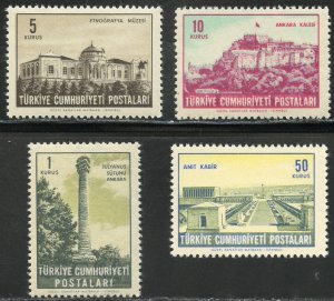 Turkey Scott 1568,1570-71,1574 MVFNHOG - Turkish Scenes Short Set - SCV $2.60