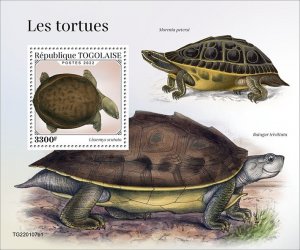 TOGO - 2022 - Tortoises/Turtles - Perf Souv Sheet #1 - Mint Never Hinged