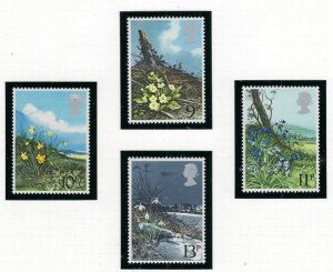 Great Britain 855-58 MNH 1979 Wildflowers (fe1722)