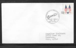 #1509 APOLLO SOYUZ Link-Up Cover Kennedy Space Center Fl. 7-17-75 (my3031)