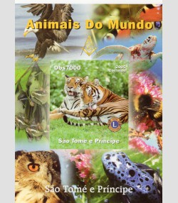 Sao Tome & Principe 2005 AFRICAN ANIMALS Lions Int. Deluxe s/s Mint (NH) #1