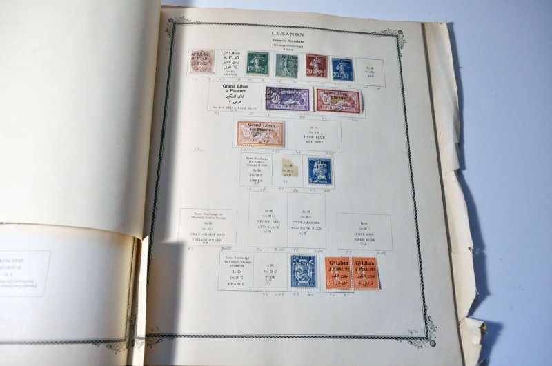 Lebanon Stamp Collection on 22 Scotts Pages Mint & Used - 1924-60s Liban Stamps