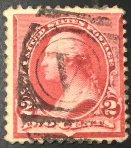 US #220 Used Single George Washington SCV $.70 L3