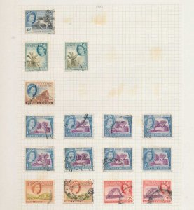 Gibraltar SWA Rhodesia EVII/QE MH Used on Pages (170 Items) (PK411