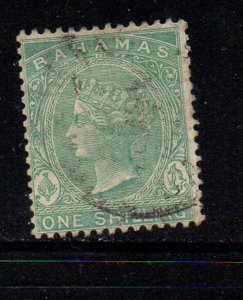 Bahamas Sc 22 1883 1/ green Victoria stamp used