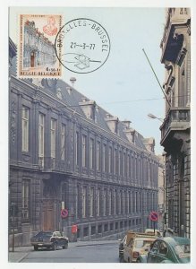 Maximum card Belgium 1977 Atheneum - Jules Bordet - Oncology