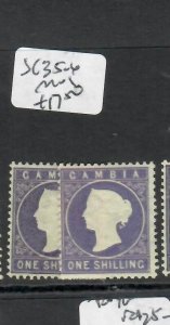 GAMBIA (P2010B)  QV  CA  1/-  SG 35-6  MOG 