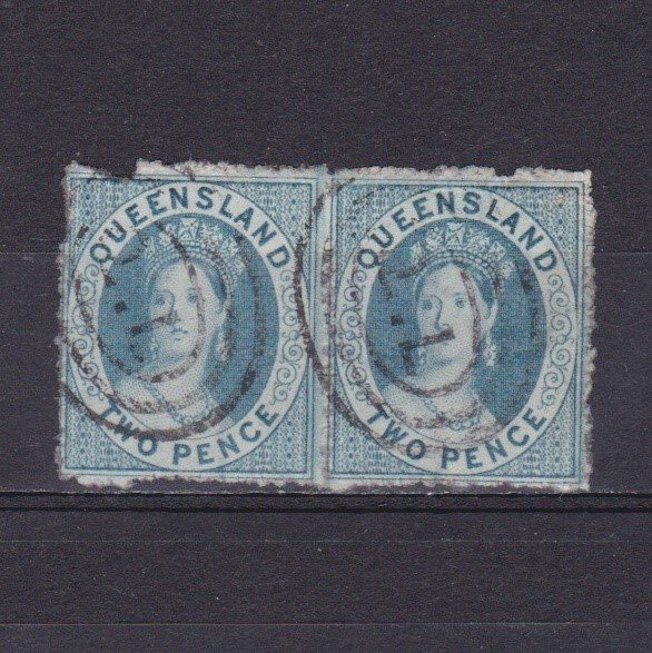 QUEENSLAND AUSTRALIA 1866, SG# 52 (?), Queen Victoria, Used