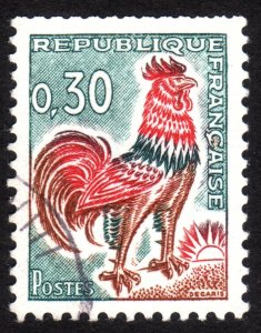 1965, France, 0,30Fr, Used, Sc 1024B