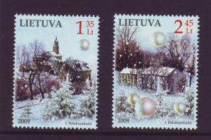 Lithuania Sc 904-5 2009 Christmas stamp  set mint NH